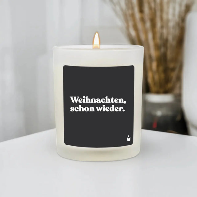 Duftkerze Weiss Flowery Weihnachten, schon wieder. von ChattyCandles