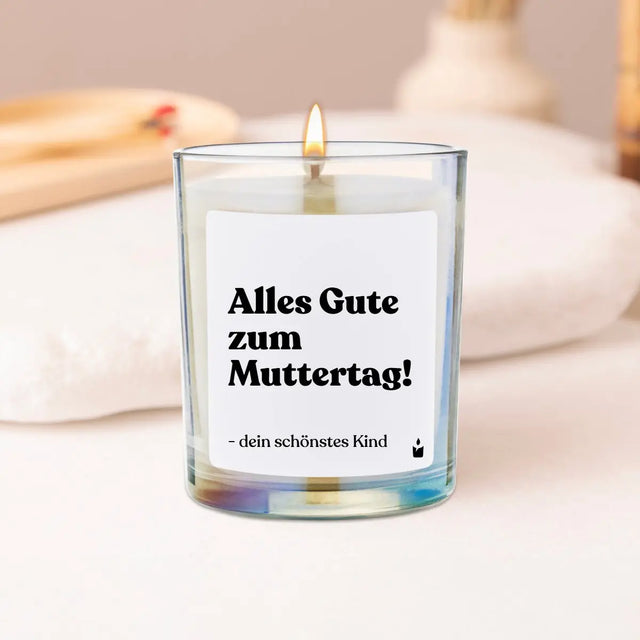 Duftkerze Rainbow Woody Alles Gute zum Muttertag! - dein schönstes Kind von ChattyCandles