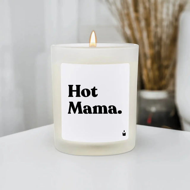Duftkerze Weiss Flowery Hot Mama. von ChattyCandles
