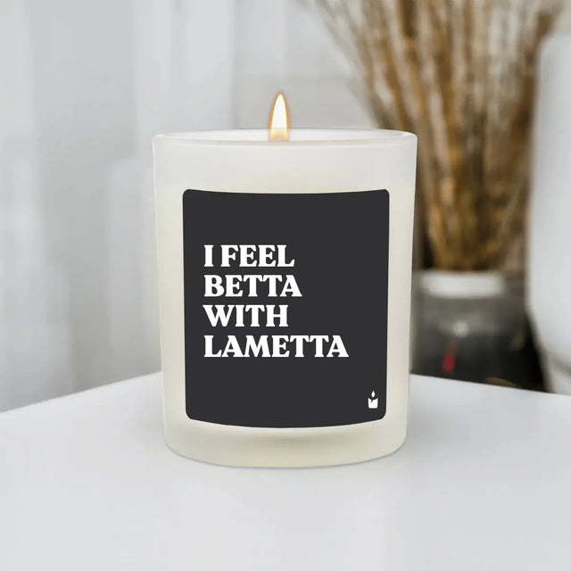 Duftkerze Weiss Flowery I feel betta with lametta von ChattyCandles