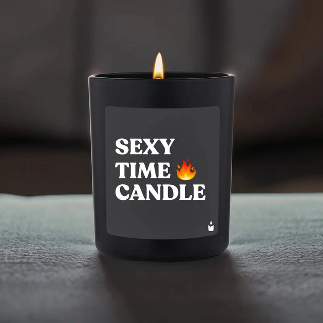 Duftkerze Schwarz Flowery Sexy time candle von ChattyCandles