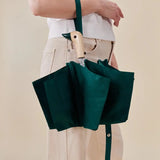 Umweltfreundlicher Regenschirm aus recycelten Materialien Waldgrün von Original Duckhead