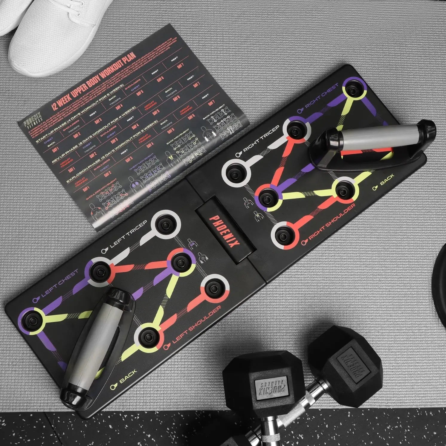 Push-Up Brett Mit Verstellbaren Griffen von Phoenix Fitness