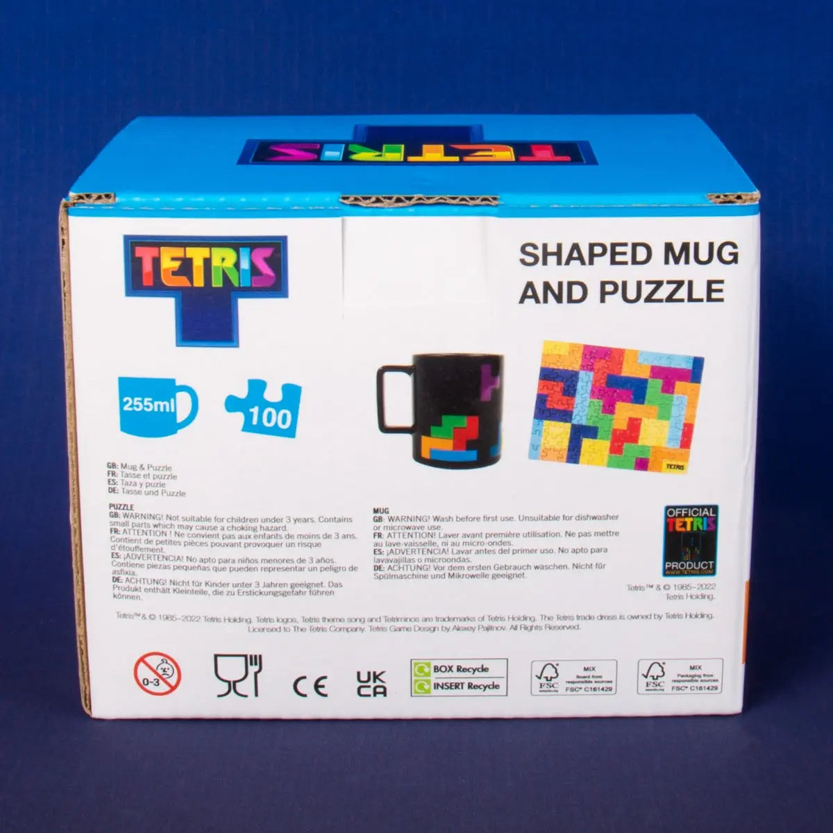 Tetris Tasse mit Puzzle von Mad Monkey