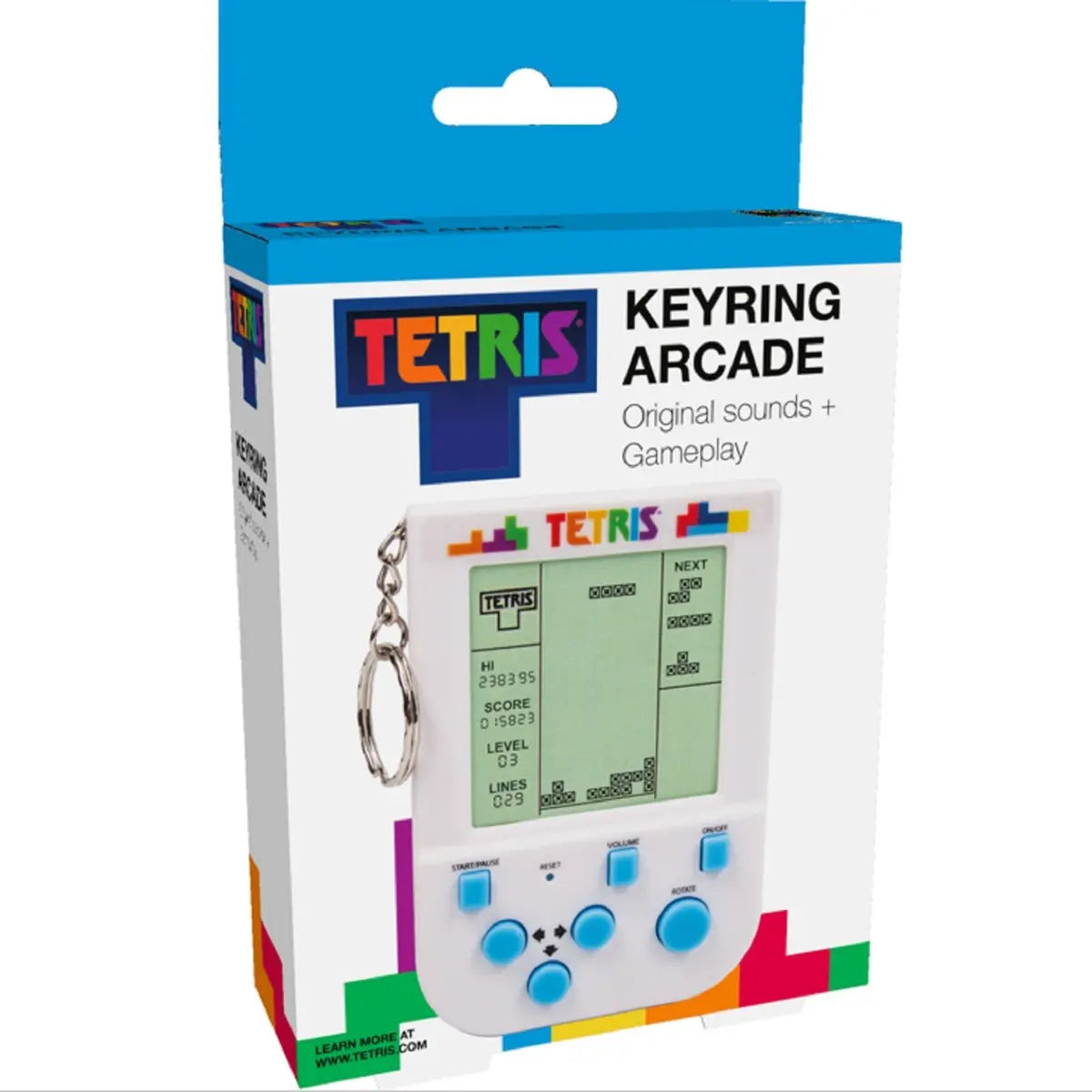 Tetris Retro Arcade Schlüsselanhänger von Mad Monkey