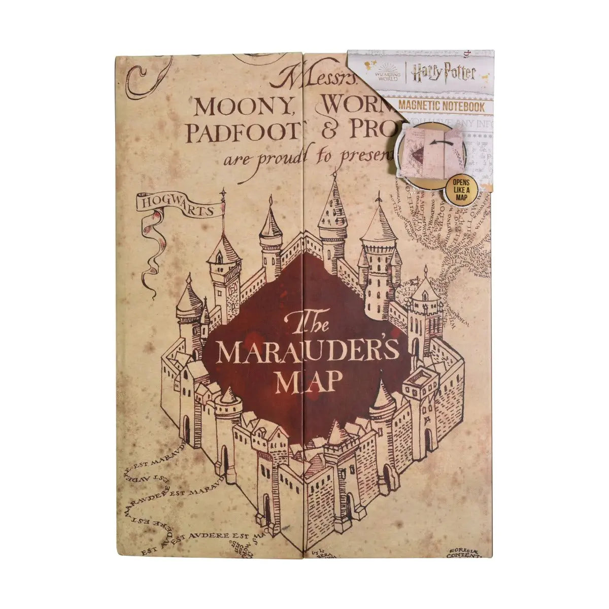 Notizbuch A5 Karte des Rumtreibers von Harry Potter