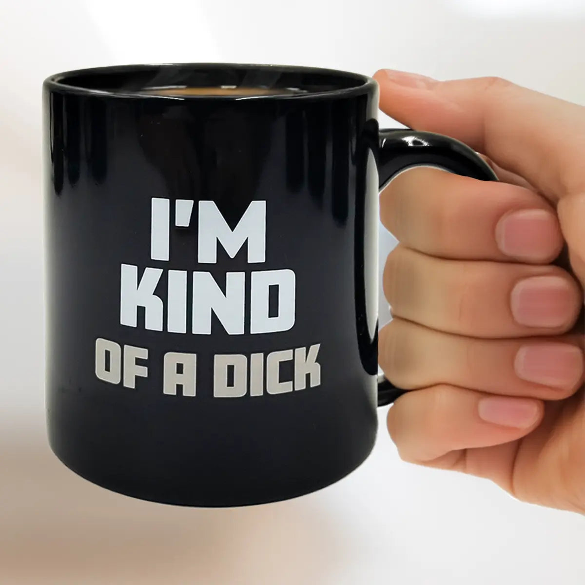 Tasse Kind of a Dick mit Farbwechsel durch Wärme von Mad Monkey