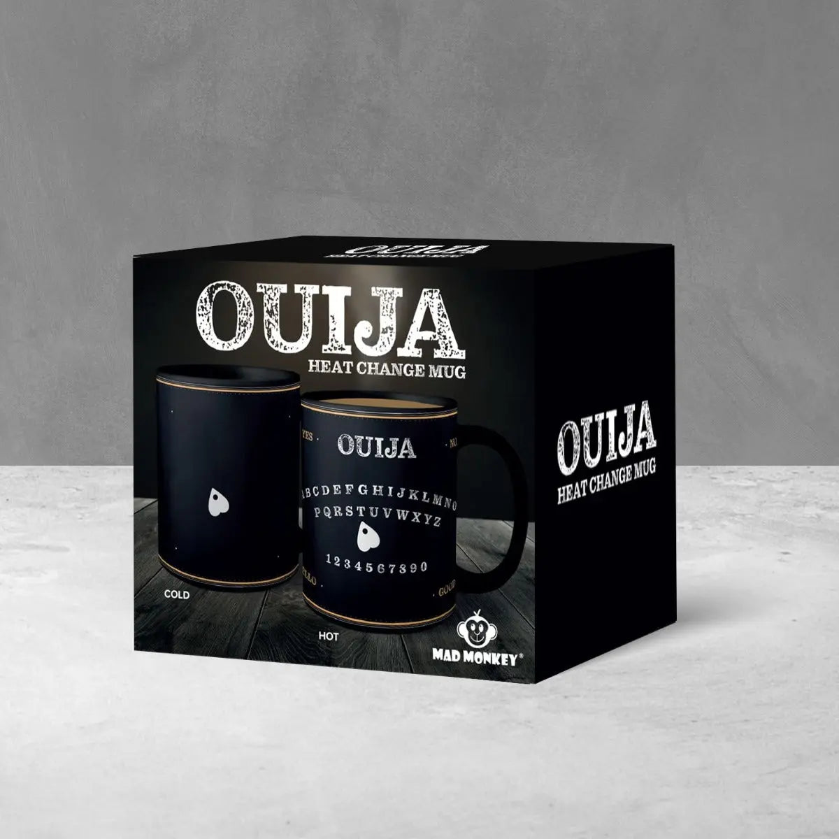 Tasse Ouija mit Farbwechsel durch Wärme von Mad Monkey