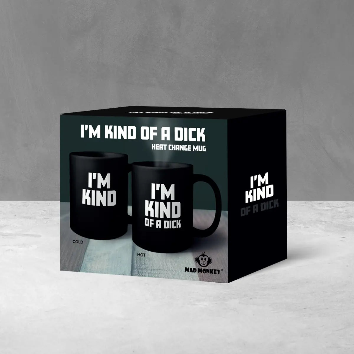 Tasse Kind of a Dick mit Farbwechsel durch Wärme von Mad Monkey