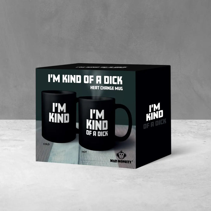 Tasse "Kind of a Dick" mit Farbwechsel von Mad Monkey