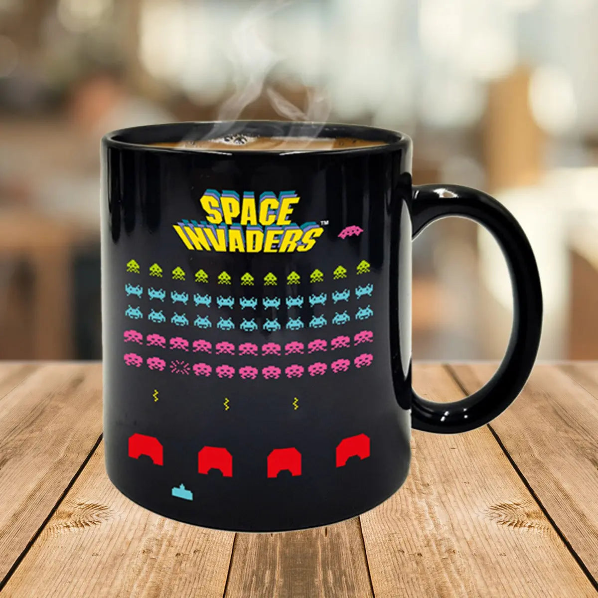 Tasse Space Invaders mit Farbwechsel von Mad Monkey