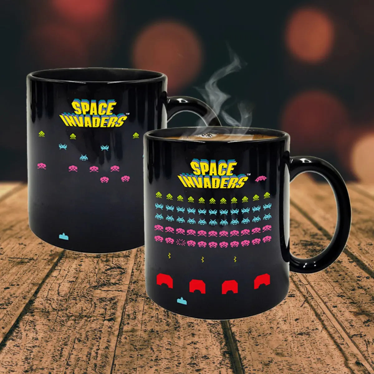 Tasse Space Invaders mit Farbwechsel von Mad Monkey