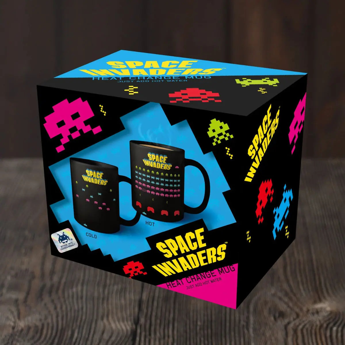Tasse Space Invaders mit Farbwechsel von Mad Monkey