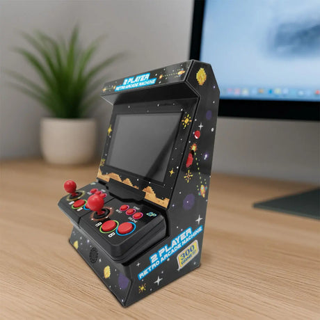 Retro Mini Arcade Machine mit Dual-Controller - inkl. 300x 8-Bit Spielen von Mad Monkey