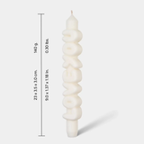 Kerze Taper candle LOVE YOU weiss von Taper Candles