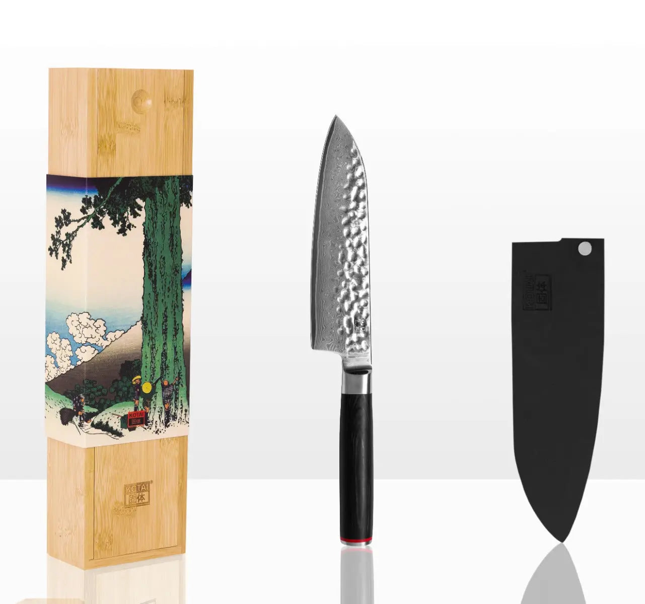 Santoku Messer Damas Pakka von KOTAI