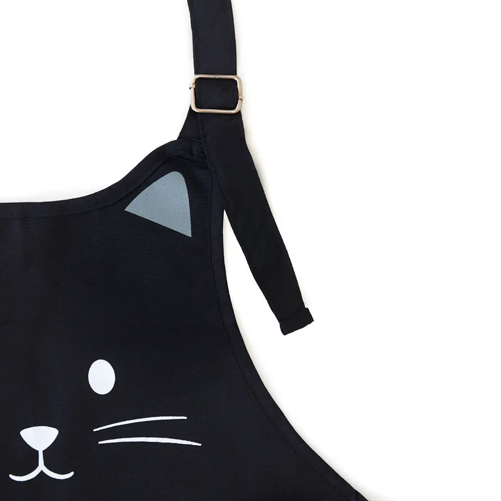 Schürze Schwarze Katze 80cm Polyester von Balvi