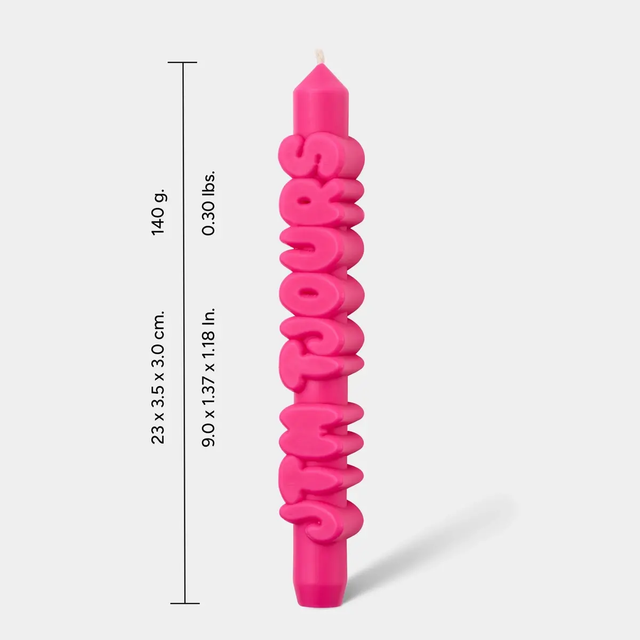 Kerze Taper candle JTM TJOURS Pink von Taper Candles