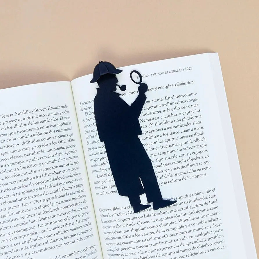 Lesezeichen Sherlock Schwarz Polyester von guteszeug.ch