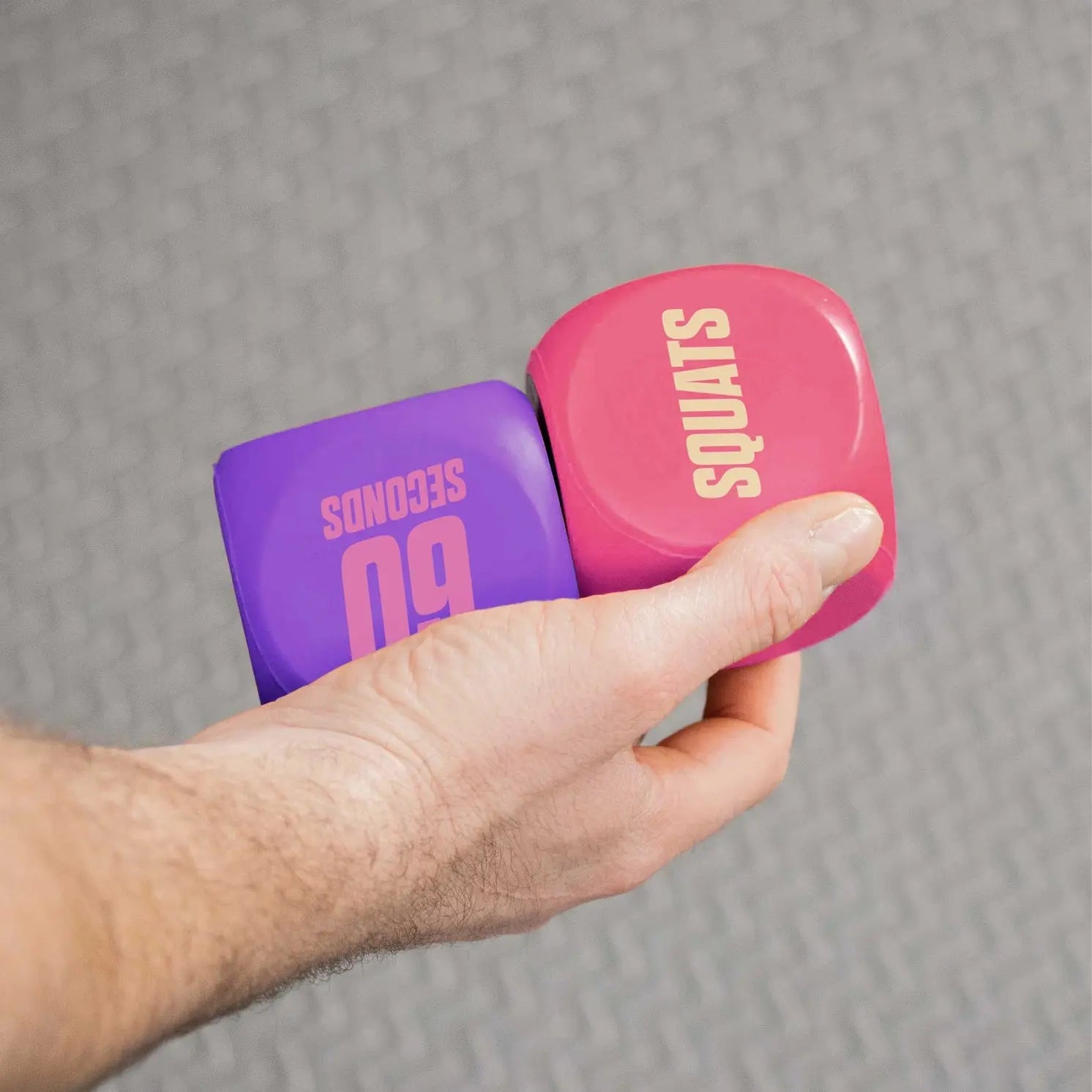 Fitness Übungswürfel 2 Stück Pink-Lila von Phoenix Fitness