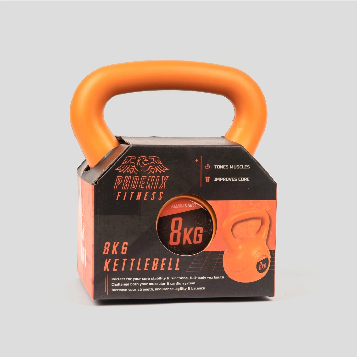 Kettlebell Vinyl 8 Kilo von Phoenix Fitness