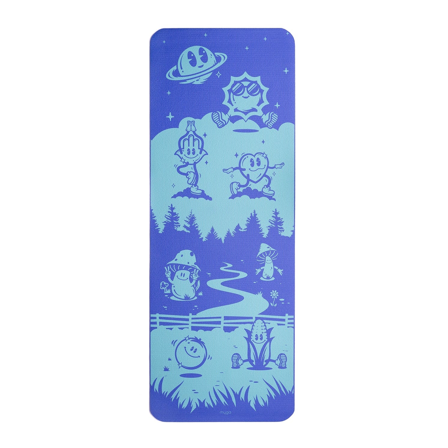 Kinder Yogamatte Rutschfest Third Eye Frenzy von Myga