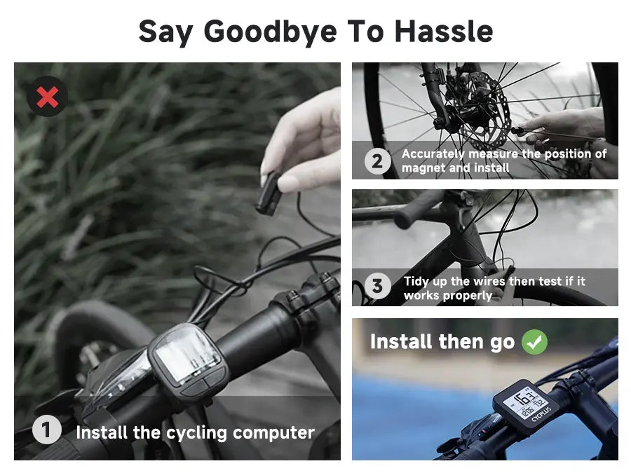 Fahrradcomputer G1 GPS Kabellos Kompakt 1.2 Zoll LCD von Cycplus