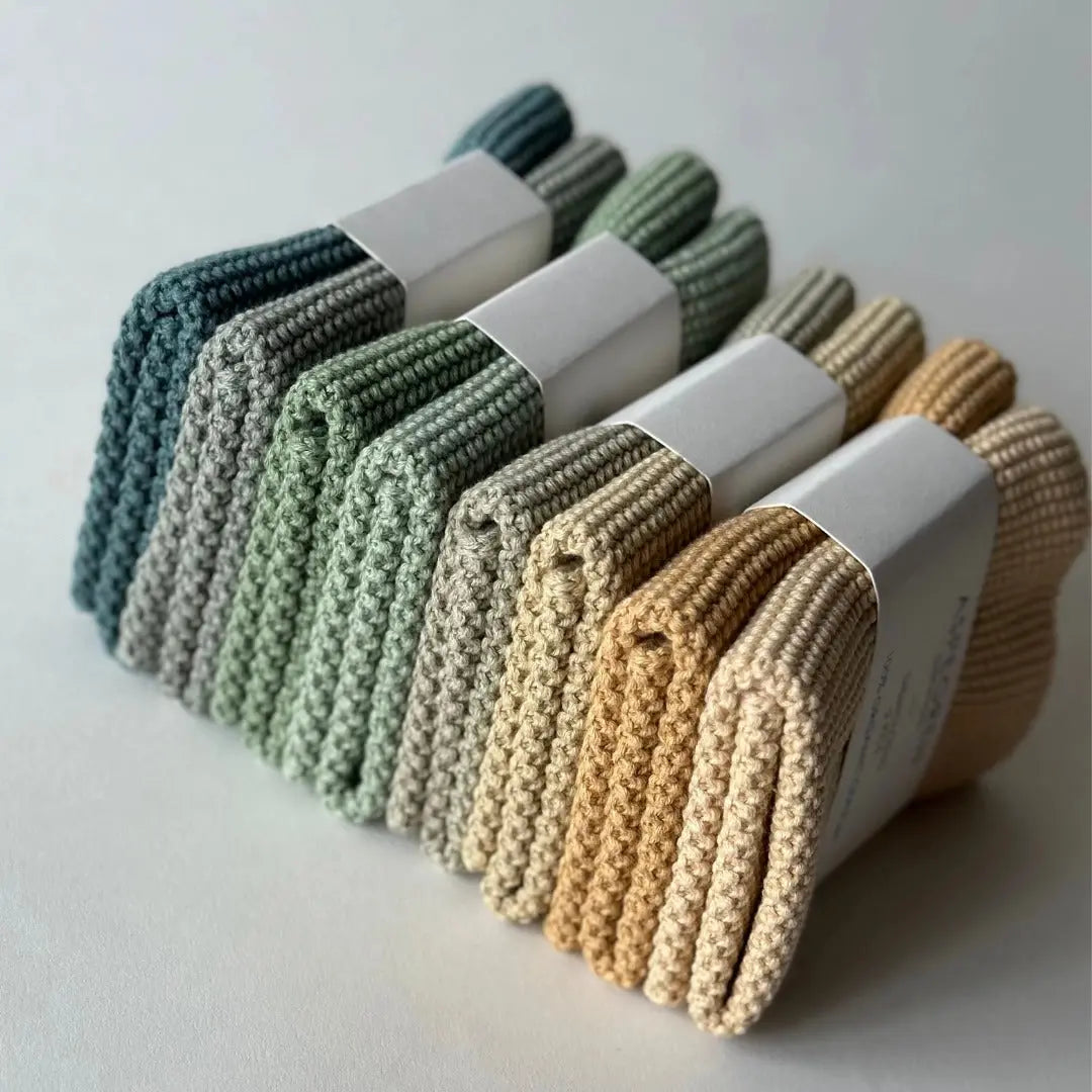 Spüllappen Aus Bio-Baumwolle 2er-Set Gestrickt Mint von Aspegren Denmark