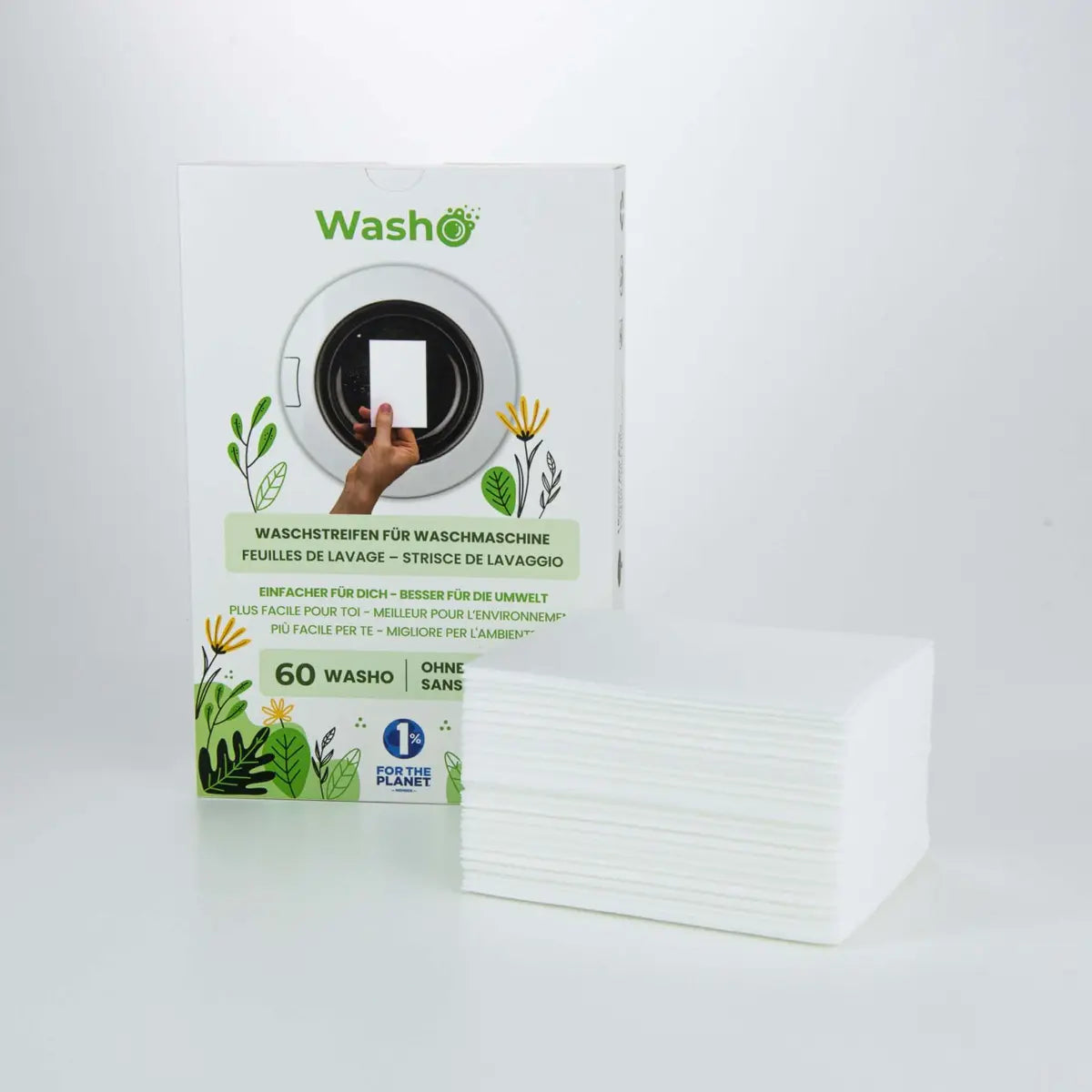 Waschstreifen 60 Stk. ohne Duft - Made in Germany von Washo