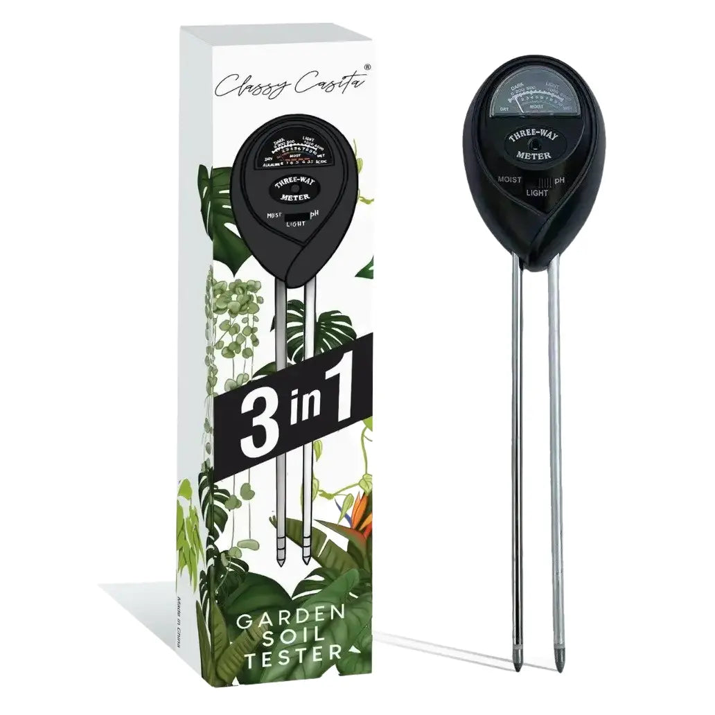 Feuchtigkeitsmessgerät 3 in 1 Für Feuchtigkeit pH-Wert und Lichtintensität von Classy Casita