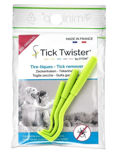 3 Zeckenhaken Beutel Mensch und Tier von Tick Twister