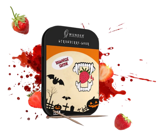 Zahnstocher mit Geschmack Limited Edition Strawberry-Sour von Wunder Zahnstocher