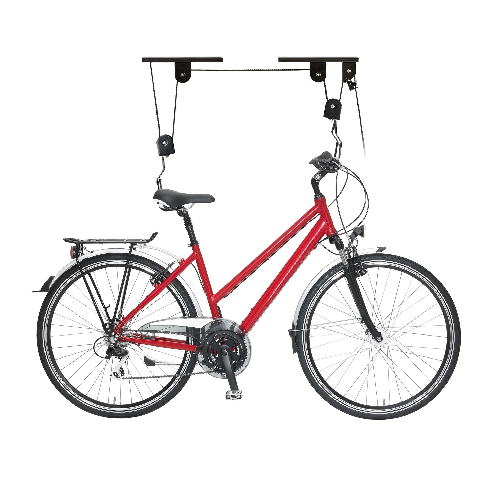 Fahrradlift für die Decke Schwarz von Relaxdays