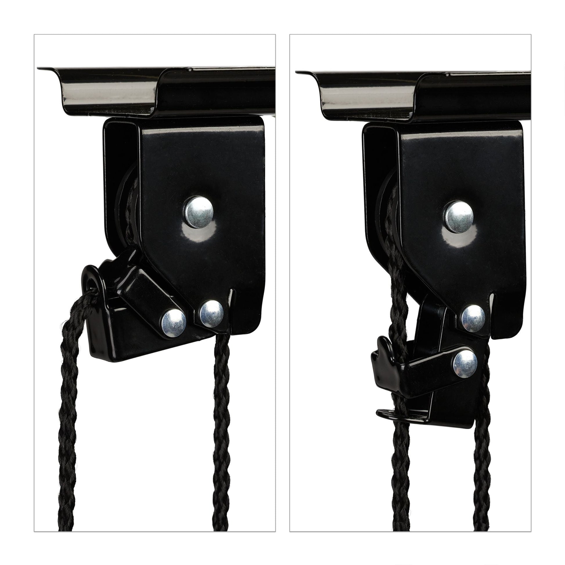 Fahrradlift für die Decke Schwarz von Relaxdays
