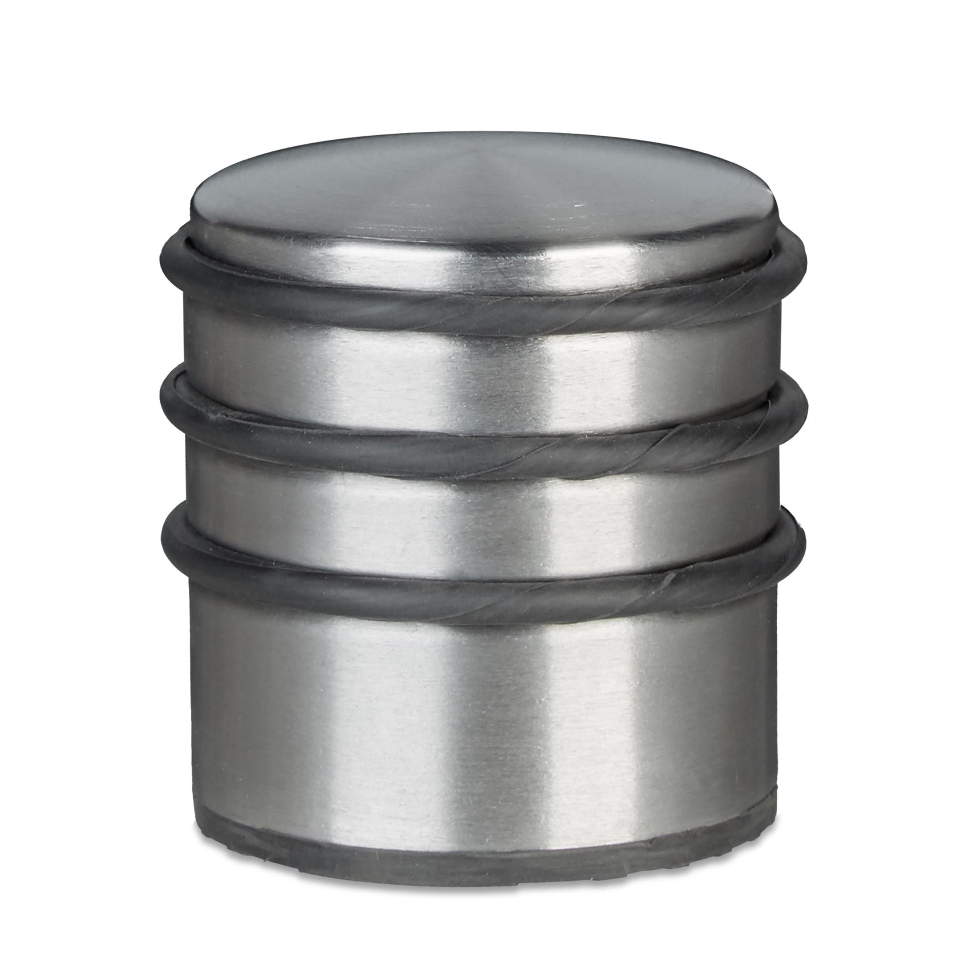 Türstopper schwer Edelstahl Schwarz-Silber von Relaxdays