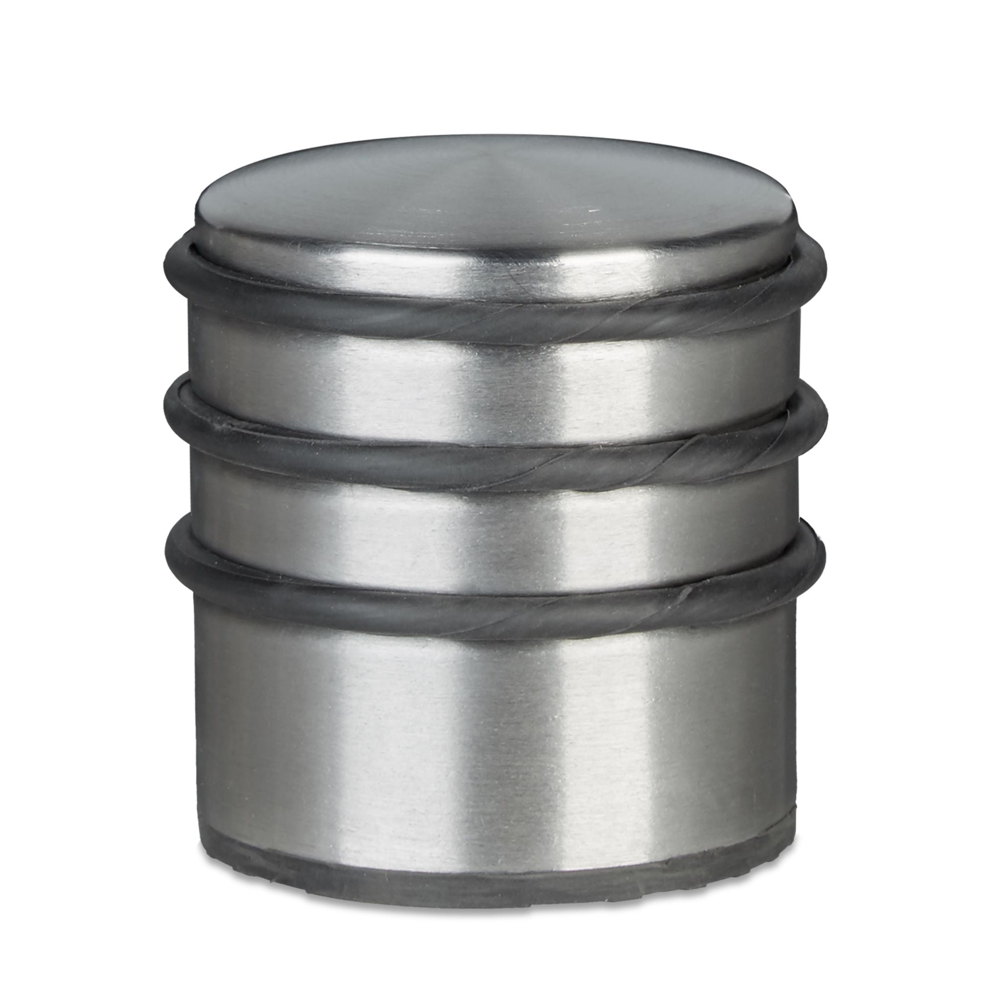 Türstopper schwer Edelstahl Schwarz-Silber von Relaxdays