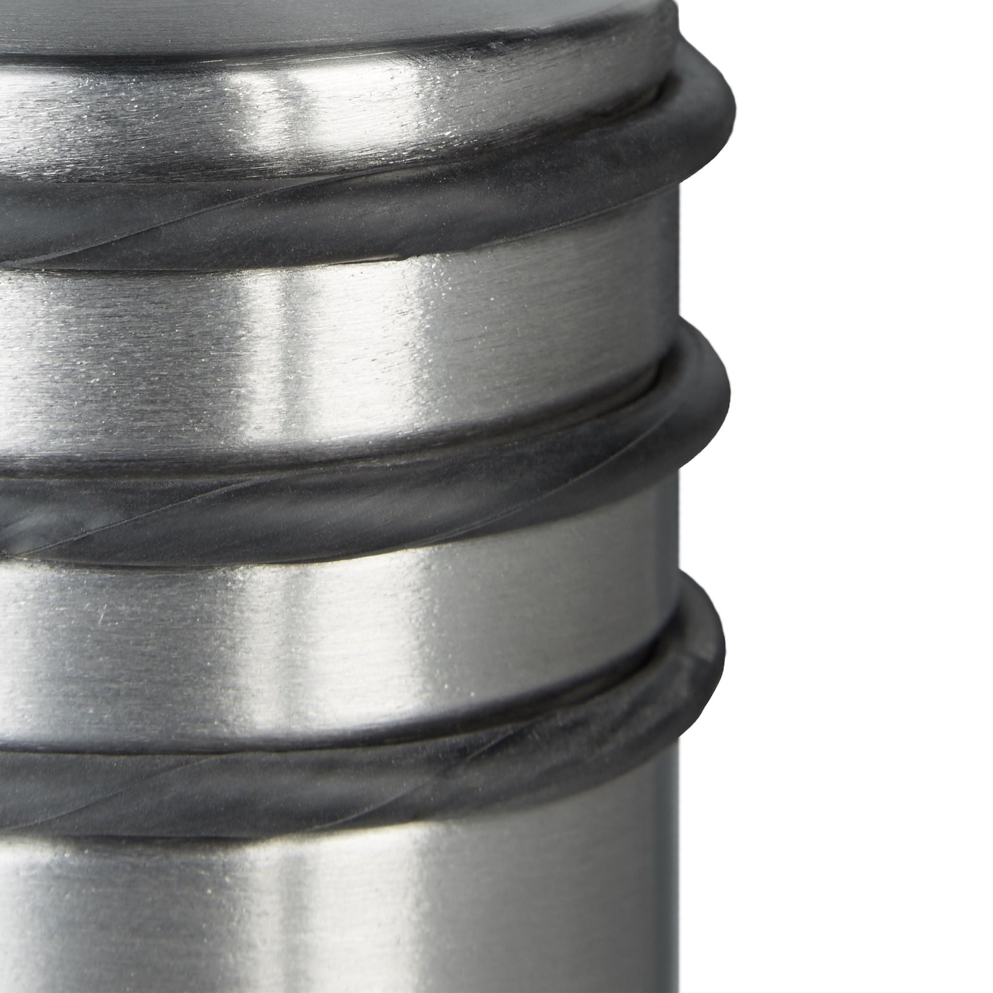 Türstopper schwer Edelstahl Schwarz-Silber von Relaxdays