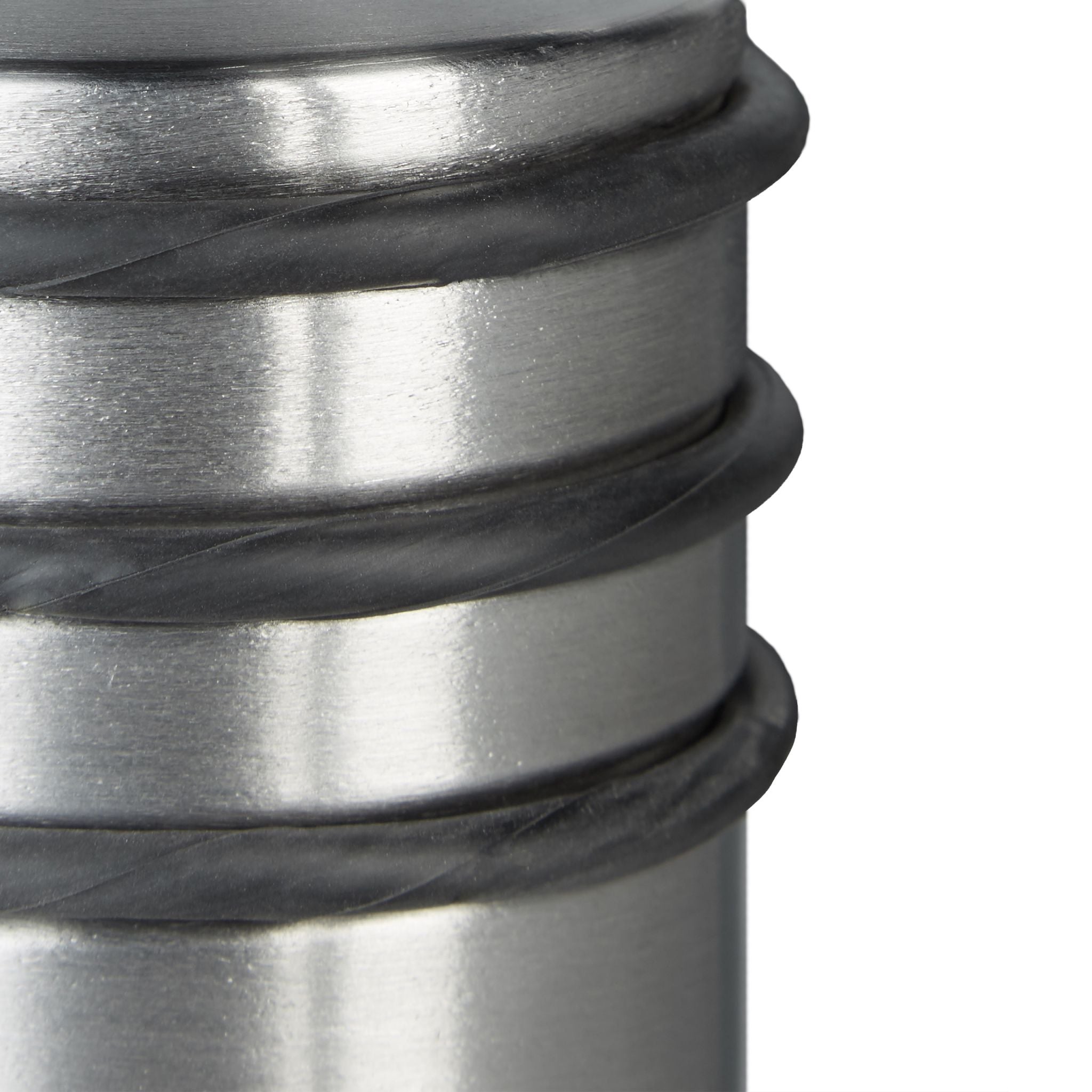 Türstopper schwer Edelstahl Schwarz-Silber von Relaxdays