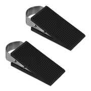 Rutschfeste Türstopper 2er Set Türkeil aus Gummi & Edelstahl von Relaxdays