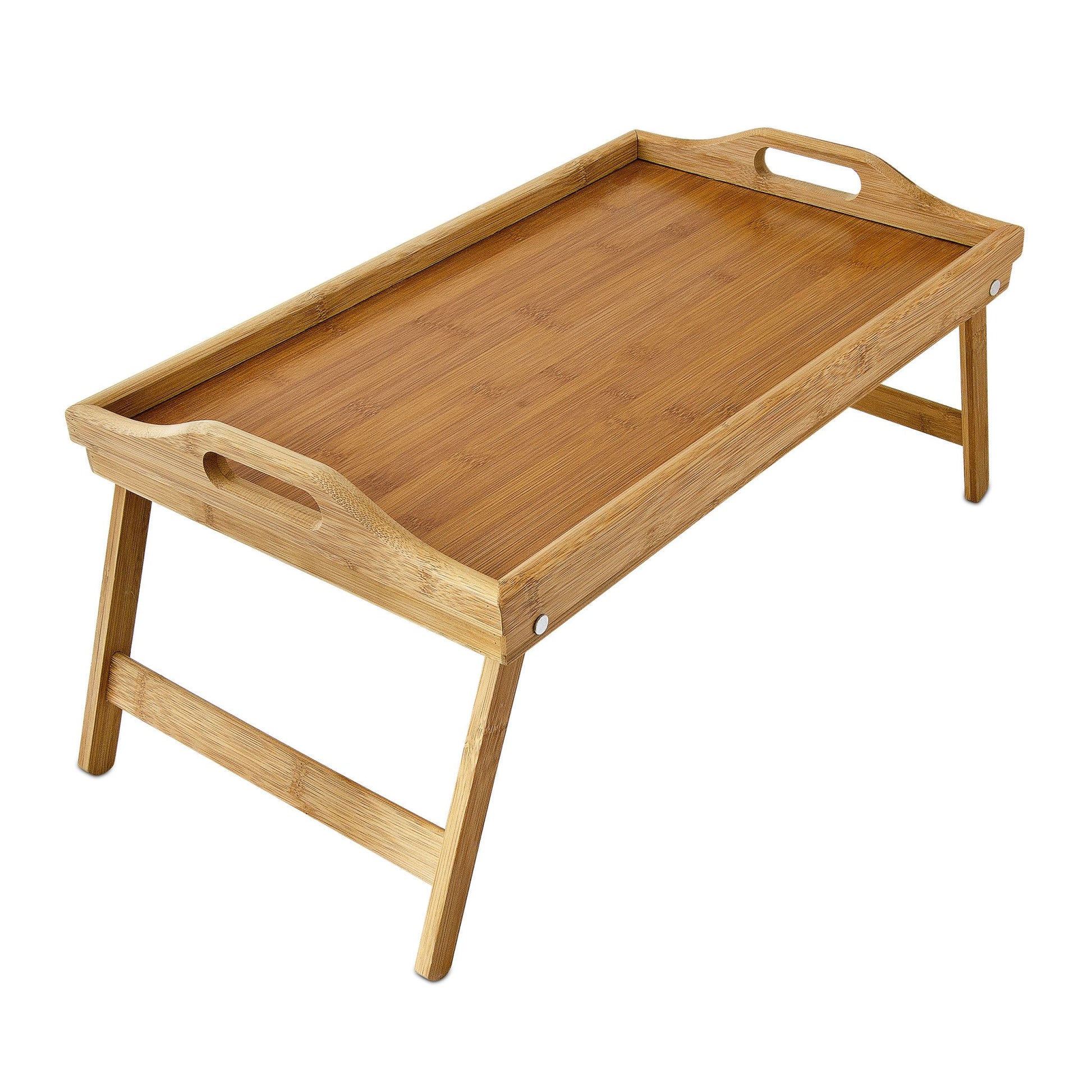 Betttablett Bambus Hellbraun von Relaxdays
