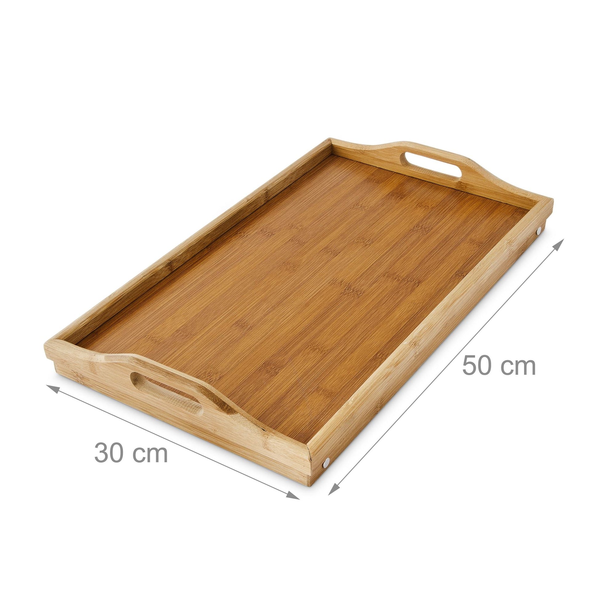 Betttablett Bambus Hellbraun von Relaxdays