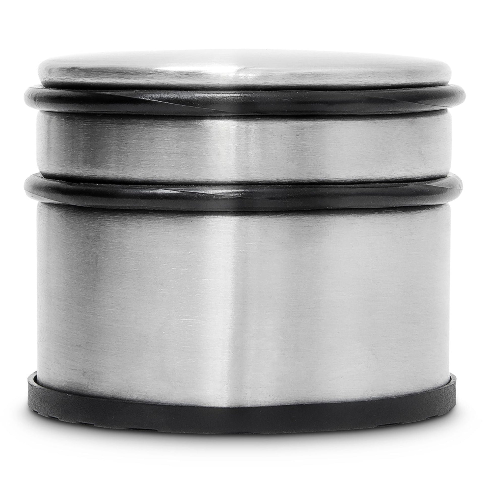Türstopper Edelstahl XL Schwarz-Silber von Relaxdays
