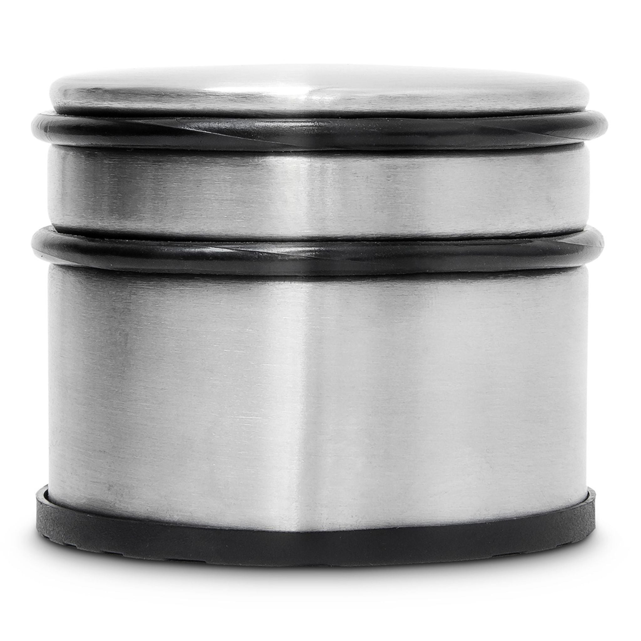 Türstopper Edelstahl XL Schwarz-Silber von Relaxdays