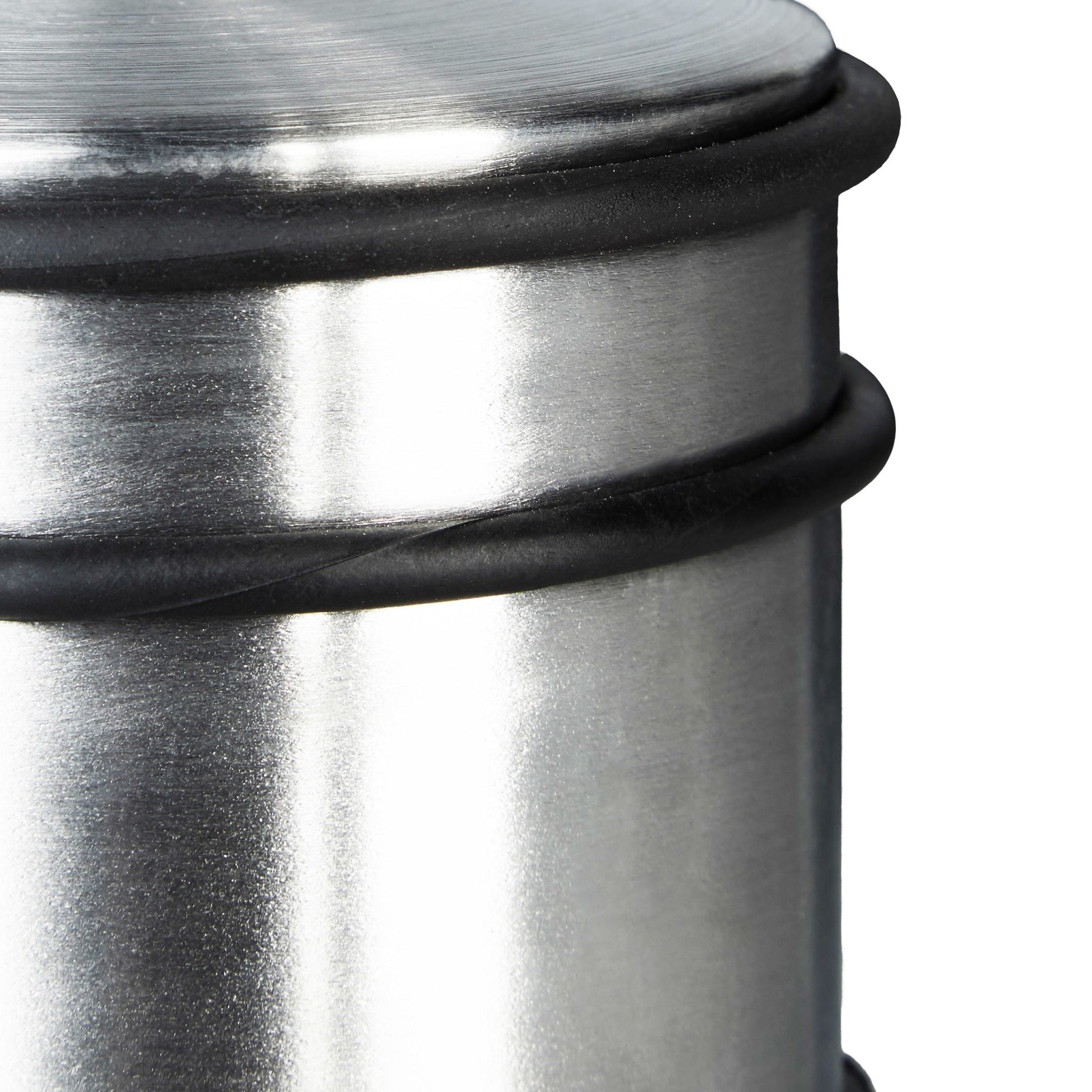 Türstopper Edelstahl XL Schwarz-Silber von Relaxdays