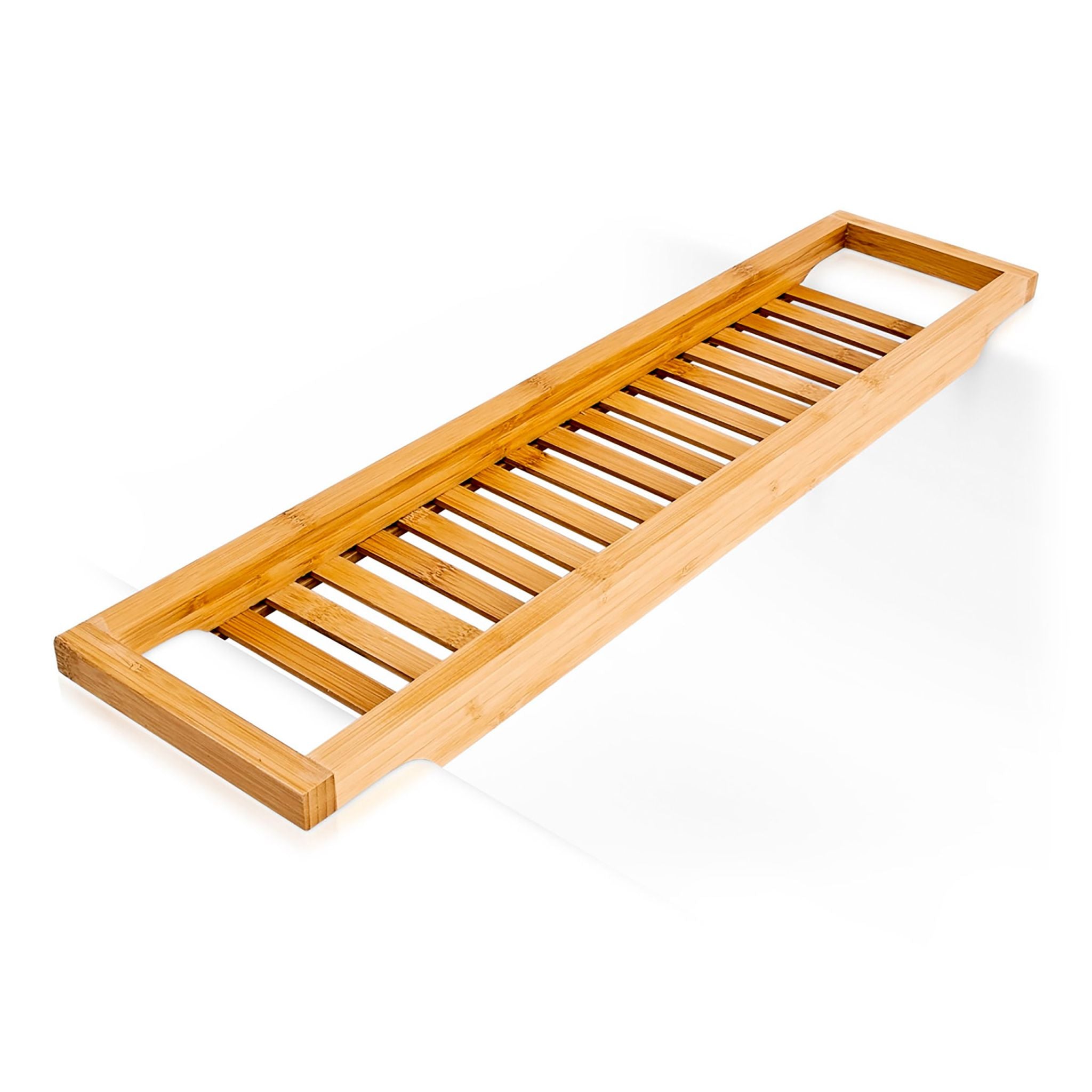 Bambus Badewannenablage Hellbraun von Relaxdays