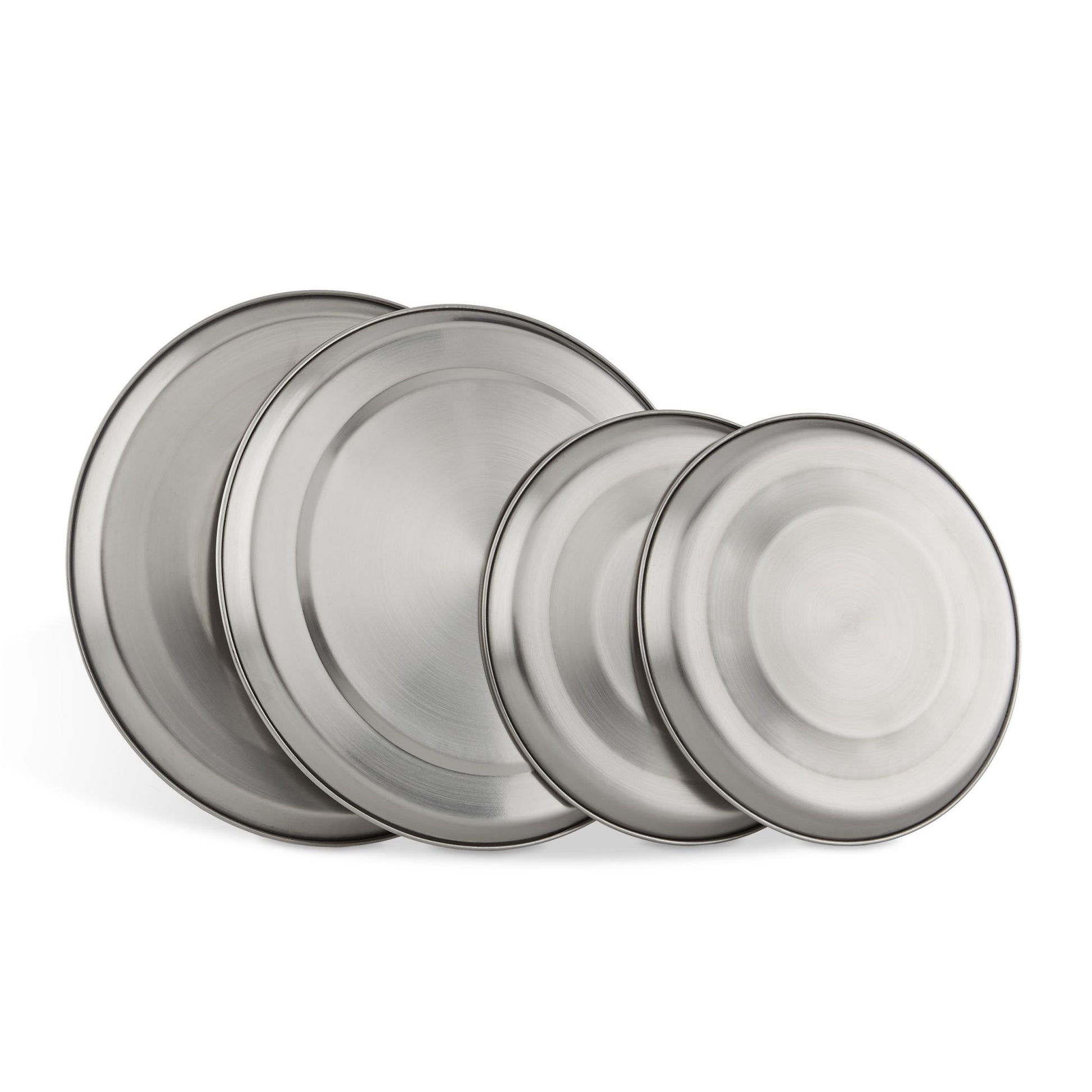 Edelstahl Herdabdeckplatten 4 Stück Silber von Relaxdays