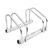 Fahrradständer 2x Boden & Wandmontage Silber von Relaxdays