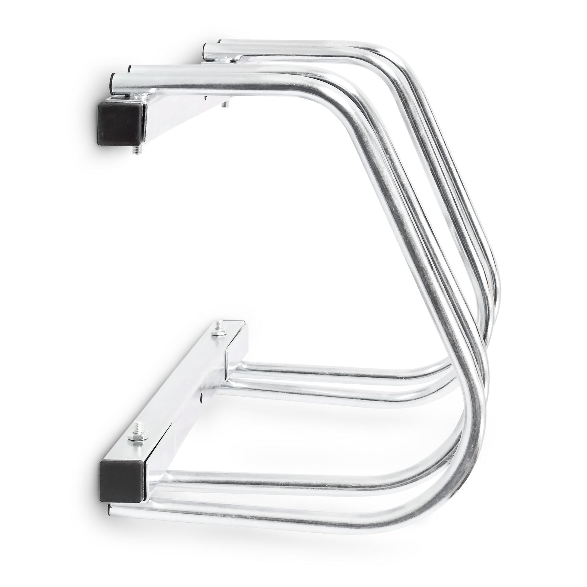 Fahrradständer 2x Boden & Wandmontage Silber von Relaxdays