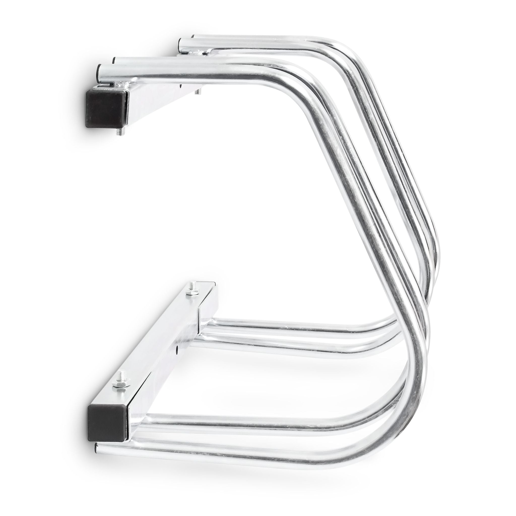 Fahrradständer 2x Boden & Wandmontage Silber von Relaxdays