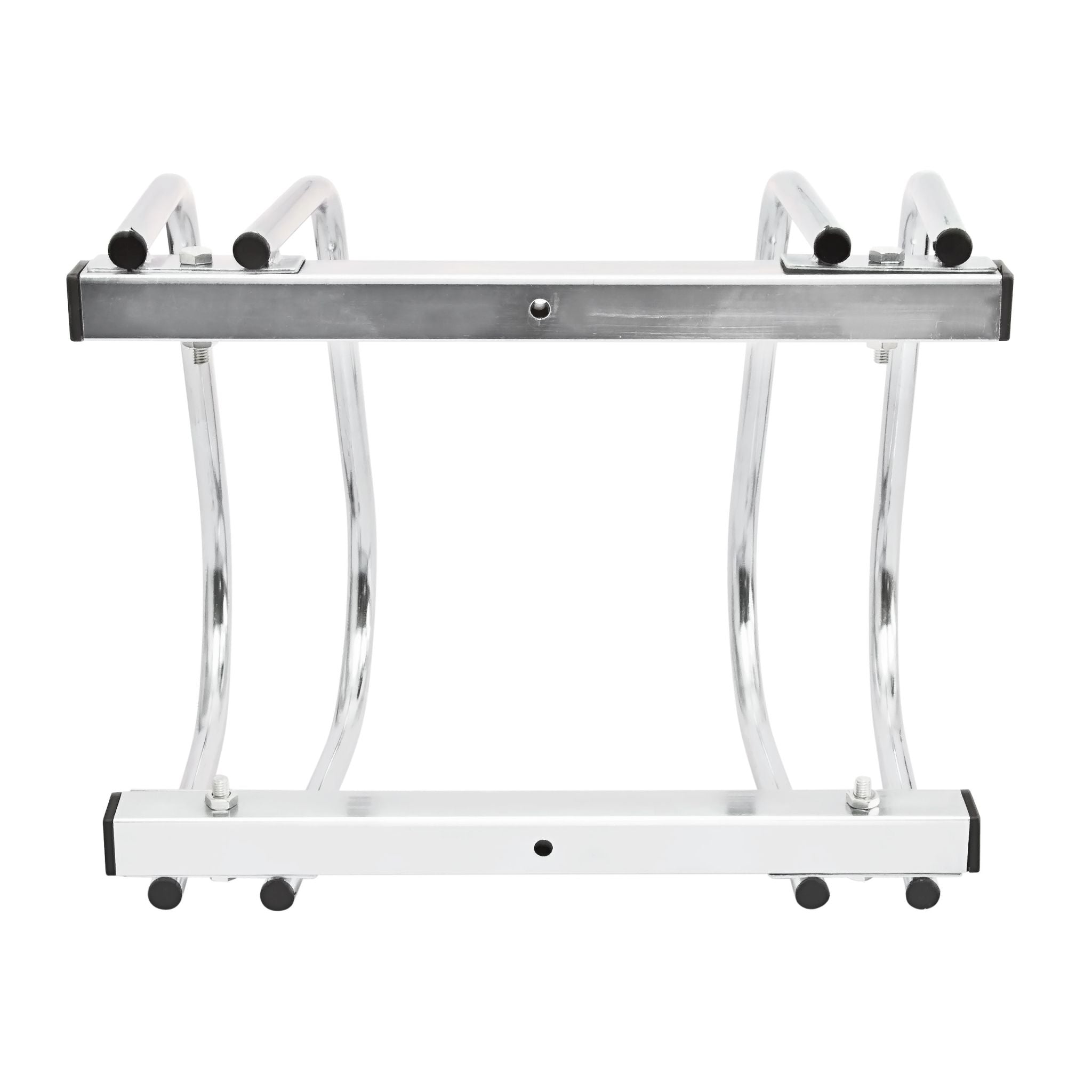 Fahrradständer 2x Boden & Wandmontage Silber von Relaxdays